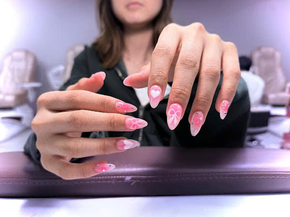 April manicure, Elysian Nails Lash Quincy MA